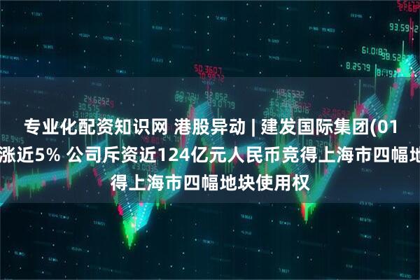 专业化配资知识网 港股异动 | 建发国际集团(01908)午后涨近5% 公司斥资近124亿元人民币竞得上海市四幅地块使用权